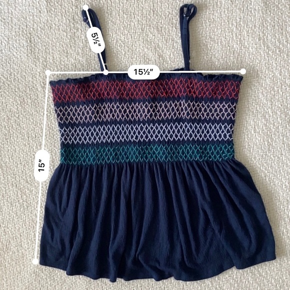 Self Esteem Smocked Tube Top Size XL - Picture 6 of 6